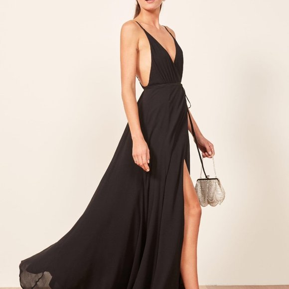 RARE!! Reformation Callalily Maxi Dress - Black - Picture 2 of 4
